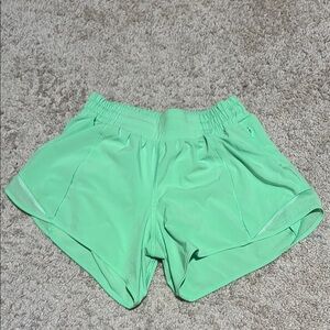 Lululemon Hotty Hot Green Shorts 2.5” Low Rise